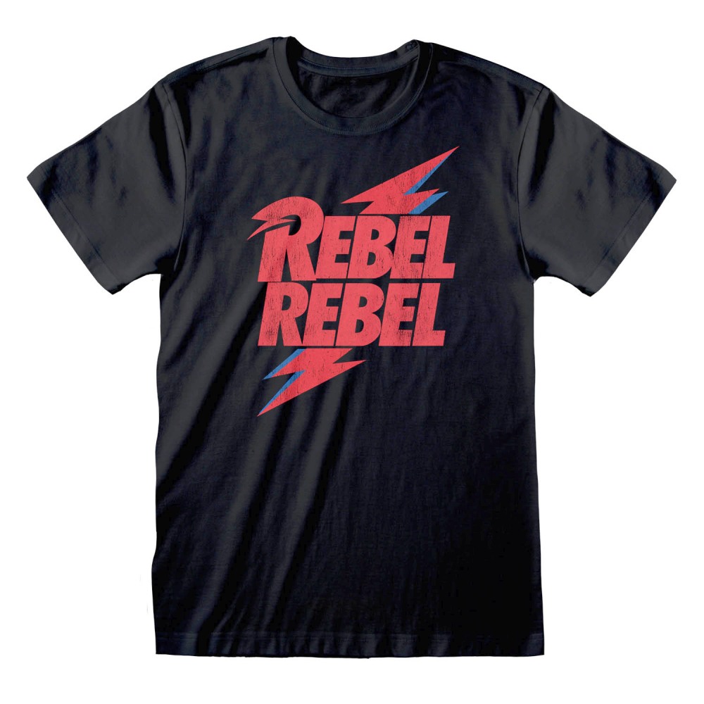 David Bowie - Rebel Rebel Heren T-shirt - Zwart
